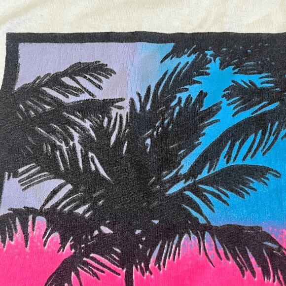 Vintage California Graphic Sunset Surf Single Stitch T-shirt - Picture 4 of 6